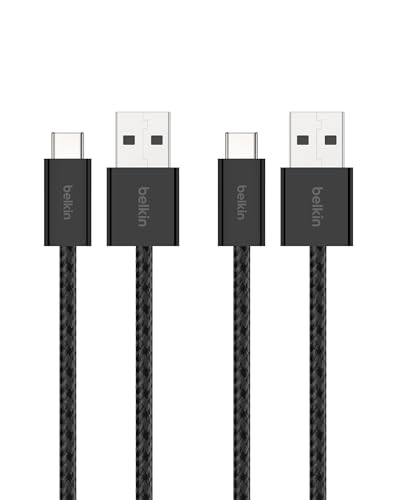 Belkin USB A to USB C Cable 2-Pack, 3.3ft, 15W - Type C Charger...