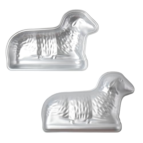 kefyixc Easter Cake Pan Premium Lamb Shaped Cake Pan Lamb Cake Tin Baking Pan Aluminum Birthday And Occasion Cakes Easter