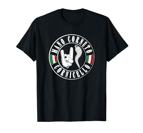 Italian Talisman Horn And Mano Italian Symbol Ward Off Evil T-Shirt