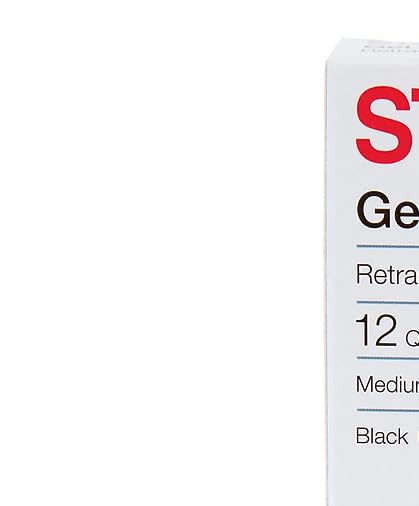 Bolígrafos Retráctiles de Gel Staples 0.7mm Negro 36 Unidades miniatura 5
