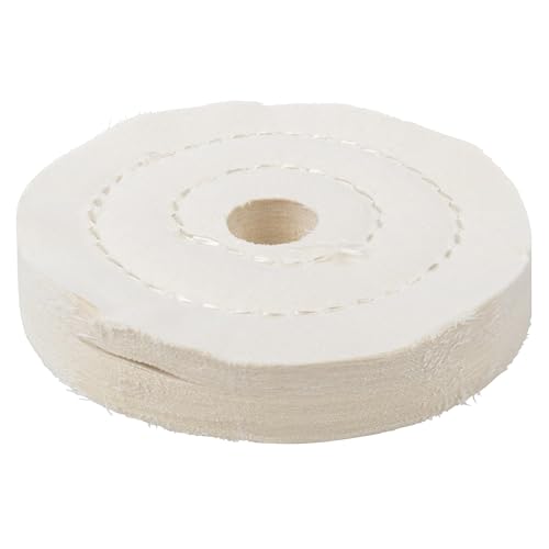 wolfcraft Disco de trapo, diámetro de 110 mm I 2146000 I Para pulir con alto brillo superficies de madera, metal, y plástico