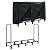 Lanlelin 5.4FT Firewood Rack with Cover - Outdoor Use Ready, Quick-Access Zippered Cover for Easy Wood Storage & Retrieval, Wind-Resistant Straps, Stable & Secure Construction