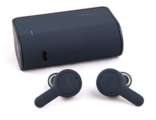 RHA 602035 Trueconnect - Navy Blue: True Wireless Earbuds with Bluetooth 5 & Sweatproof for Sport Activity