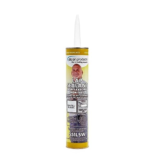 Dicor - 551LSW-12 White Non-Sag Roof Lap Sealant - 10.3 oz. Tube