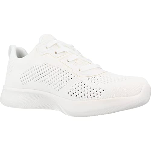 Skechers Tênis feminino de cano baixo, GG, Branco, 6.5