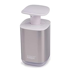 Joseph Joseph Presto Steel Soap Dispenser, White