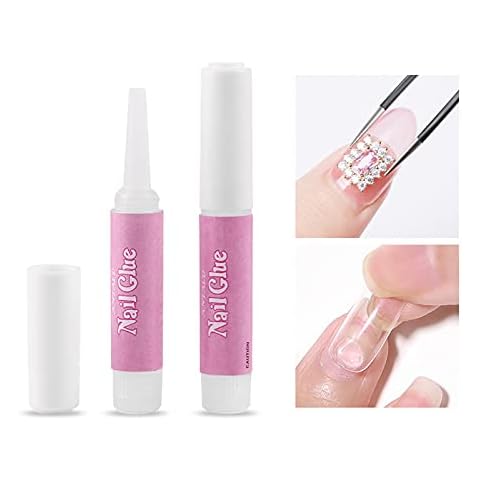 10Pcs Super Strong Nail Glue for Acrylic Nails Long lasting and Press on Nails,Professional False Nail Adhesive Bond for Fake Nails Tips Long Lasting,0.07 oz per Tube,HJ-NTG003 Cover