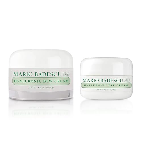 Image of Mario Badescu Eye Cream for Dark Circles and Puffiness - Hyaluronic, Caffeine or Glycolic - Hydrating, Firming and Anti Aging Overnight Under Eye Care Treatment for Fine Lines and Wrinkles
