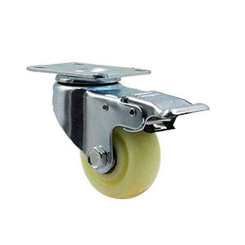 Roulettes pivotantes 75mm Type B double roulement pour meubles
