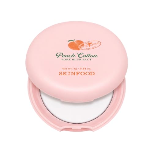SKINFOOD Peach Cotton Pore Blur Pact - Sebum...