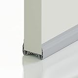 Flexible use: Vastaia Zugluftstopper für Türen is suitable for smooth indoor floors. After opening both sides, push it directly along the gap at the bottom of the door, and then cut off the excess, which is very easy to install. (If the door gap is large, you can use the auxiliary glue that comes with it，Die mitgelieferten Aufkleber können sich von einigen alten Türen ablösen, bitte verwenden Sie sie mit Vorsicht）