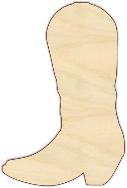 Boot – Cowboy vLET Boots – Cowboy Boot – Wood Craft Shapes (8h x 5.3w inches)
