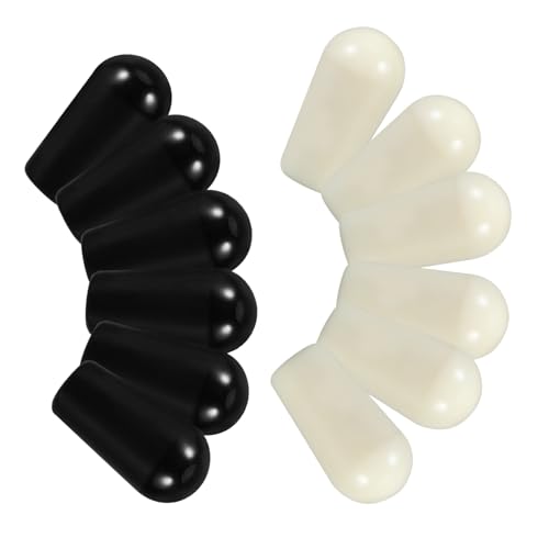 ifundom ギタートグルスイッチキャップ エレキギター用 3.5mmキャップ プラスチック 3ウェイスイッチチップノブ 楽器パーツ 12個