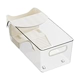 Reptilienenterrarium - Klare Schildkröte Aquarium, Amphibien-Habitattank, tragbare Schildkrötenfutterbox, Mini-Haustieraufenthalt | für Krabbe Newt Gekko Schnecke Kleine Tiere Zimmer Display