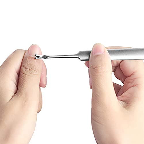Nagelhautschieber aus Edelstahl mit V-Form Gabel Nail Art Maniküre Pediküre Werkzeug Tragbare Schönheitspflege Werkzeuge… – Bild 3