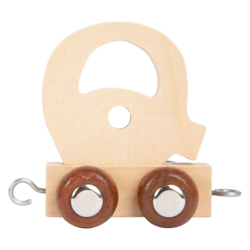 Train de lettres en bois Q Small Foot éducatif pour motricité de l'enfant