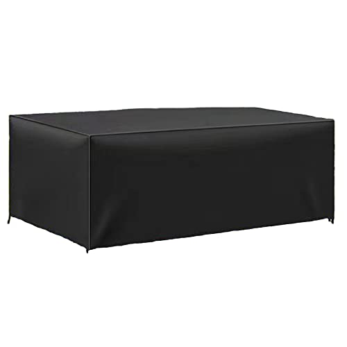 JPudinor Housse Table de Jardin 213 x 103 x 74cm, Housse de Protection Bâche Résistante aux Intempéries et aux Déchirures 420D Oxford pour Mobilier Salon de Jardin