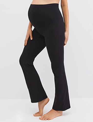 Motherhood Maternity Women's Maternity Active Secret Fit Belly Boot Cut Yoga Pant, Black, Large #TOP3