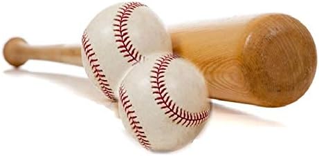 Tima Base Bat Willow Baseball Bat with 2 Base Balls Poplar Willow Baseball Bat (32 inch, 0.900-0.990 kg)