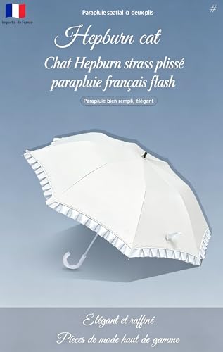 Parapluie pliant français de protection solaire HepburnCat UPF50