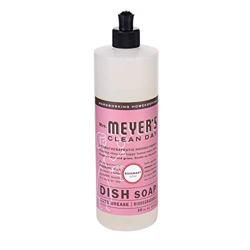 Mrs. Meyer's Clean Day Liquid Dish Soap, Rosemary Scent, 16 Ounce Bottle (Pack Of 2) #TOP2