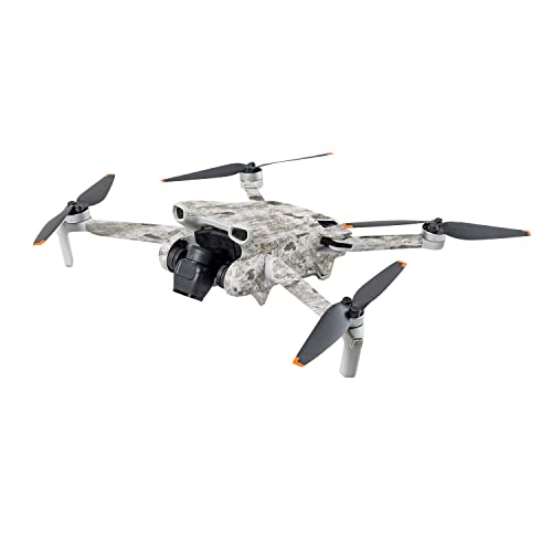 Image of MightySkins Carbon Fiber Skin Compatible with DJI Mini 3 - Blasted Concrete | Protective, Durable Textured Carbon Fiber Finish | Easy to Apply