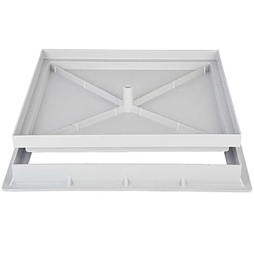 Tampon creux avec cadre 30 x 30 cm en polypropylène renforcé, cadre et coffrage pour regard