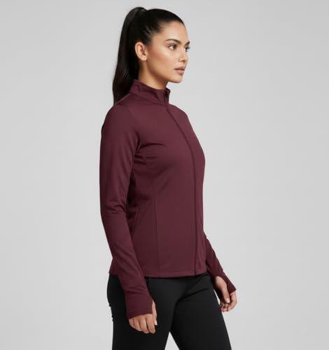 Image of PUMP'D Women's Jacket | Slim Fit | Thumb Hole Open Sleeve | With zipper | Perfect for workout