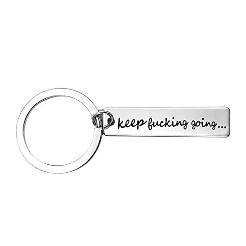 Meiligo Fashion Boyfriend Girlfriend keychain Valentine's Day Keep Fucking going