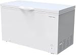 Hamilton Beach 14 cu ft Chest Deep Freezer - White, GARAGE READY Food for Large Family, Storage Basket, Space-Saving Flat Back, Stay-Open Lid, Front-Access Drain, for Basement, Laundry Room, Cottage