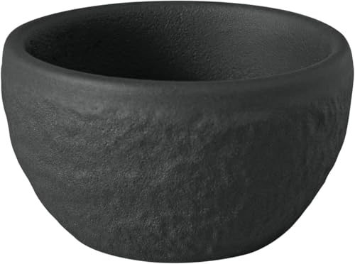 Villeroy & Boch - Manufacture Rock portauovo, nero, lavabile in lavastoviglie, look ardesia opaco, design moderno, utilizzabile come bicchiere per shot/bicchierino, porcellana Premium