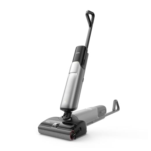 Mova X4 Pro Aspirateur Humide et Sec, Lavage à l'eau Chaude, Anti-enchevêtrement, Auto-Nettoyage à 100 C, Aspiration de 20 kPa, Station d'insertion, Brosse à LED, Double Bord, Ajustement Intelligent