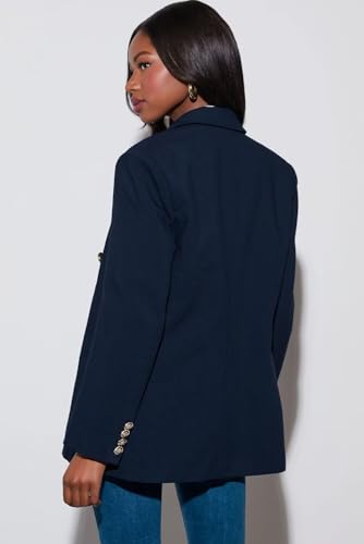 Dokotoo Womens Double Breasted Blazer Jackets Casual Blazers Open Front Long Sleeve Lapel Collar Work Office Jackets Blazer3