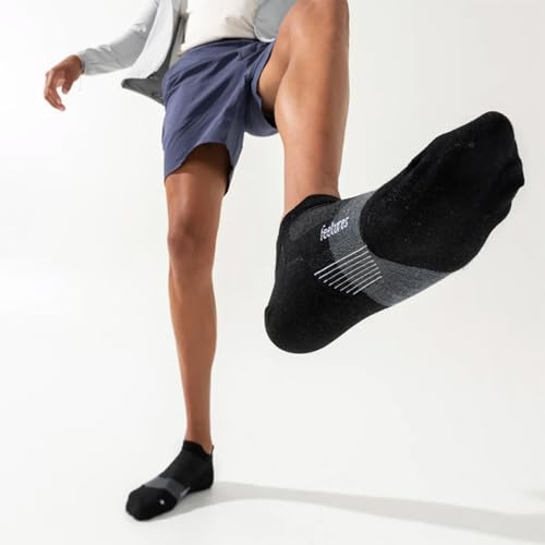 Image of Feetures Merino 10 Max Cushion No Show Tab Ankle Socks - Wool Socks for Women & Men - (1 Pair)