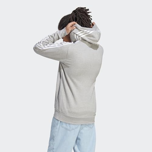 Image of adidas Men M 3S FT FZ HD Gym & Training hooded track top