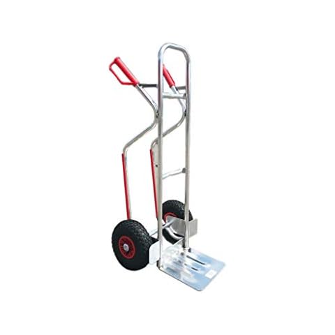 Aluminium Sackkarre, Alu-Sackkarre, Alu-Stapelkarre mit GROSSER LADESCHAUFEL 280x280 mm - 4fach verschweißt mit PROFIL für Stabilität!! Cover