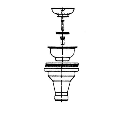 Colador Manual Rohl 735STN sin Pop-Up Satin Nickel miniatura 2