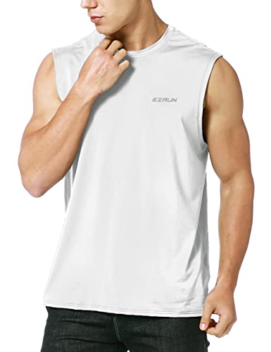 EZRUN Men's Sleeveless Shirt Quick Dry Workout Swim Shirt Gym Muscle Athletic Beach Tank Top Big and Tall4