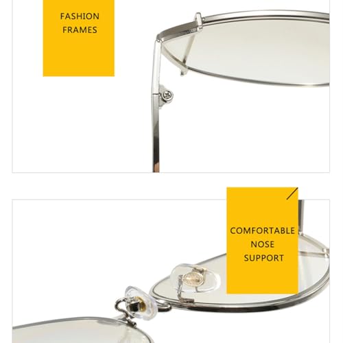 Lunettes de soleil œil de chat de qualité supérieure avec monture rétro en métal ciselé