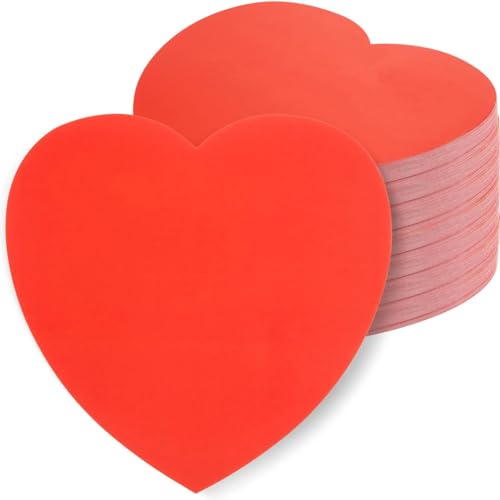 Image of Festiko 200 Pcs Red Heart Shape Paper Cutouts for Valentine's Day Decorations, Love Theme Party Decor for Anniversary, Proposal, Wedding, Romantic Room & Table Decorations