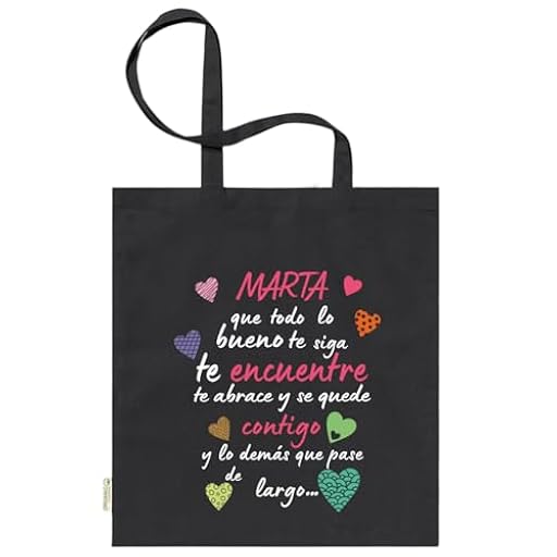 xulisimo Bolsa tote bag negra personalizada con asas largas de algodón 100% | Bolsa reutilizable y ligera para regalo, compras, eventos, detalles originales, Diseño frases (Que todo lo bueno te siga) | Ya disponible en tu tienda friki favorita! En mundofriki.es!