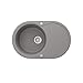 Zlewozmywak Okrągły 780x500, Szary, z Ociekaczem, Bergstroem