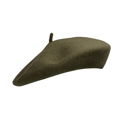 Image of Klong Women Wool Beret Hat French Style Solid Color
