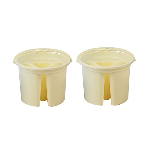 ERINGOGO 2Pcs Artist Brush Washer Portable Plastic Paint Bucket for Easy Cleaning Durable Painting Supplies for Home Classroom Outdoor Use