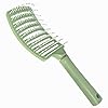 LAC FOR YOU Cepillo Antitirones Desenredante Wet & Dry – Cepillo Pelo Antirotura para Cabello Rizado, Liso, Fino, Grueso – Diseño Ventilado Ergonómico – Verde Salvia