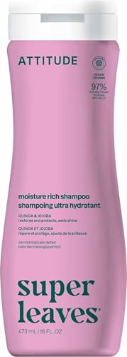 ATTITUDE Moisture Rich Hair Shampoo, EWG Verified, For Dry and Da...
