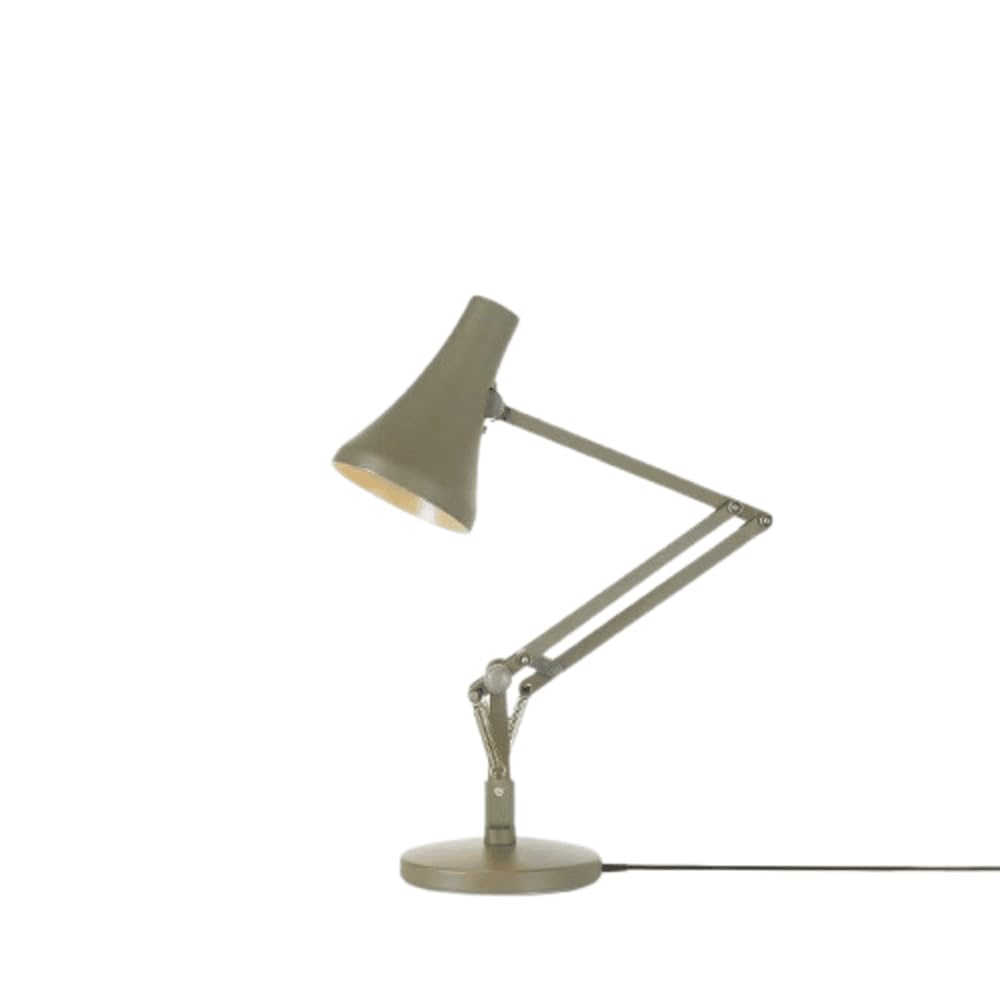 ANGLEPOISE 90 Mini Mini Desk Lamp, Kelp Green, LED Low Energy Dimming Bulb, USB Power Cable, Aluminium Shade and Arms, Satin Painted Finish, Chrome Plated Fittings, Ideal for Small Spaces