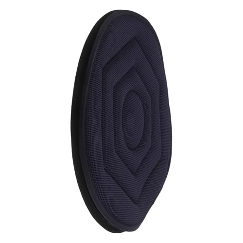 UTHCLO Cojín Giratorio para Asiento de Coche de 38 Cm, Portátil, Base Antideslizante, Diseño Doble Rombo Tipo Sándwich, Azul, para Embarazadas y Personas Mayores, Asistencia Cómoda