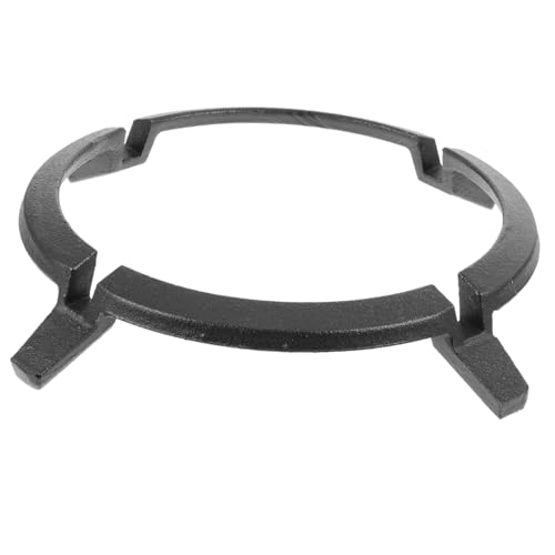 SHINEOFI Soporte para Estufa de Gas Antideslizante de Hierro Fundido Resistente Altas Temperaturas Diseño Estable para Ollas Grandes y Woks Accesorio Esencial para Cocina Doméstica y