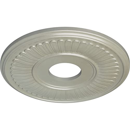 Image of Ekena Millwork CM15BEFCS 15-3 /4 inch x 3-7 /8 inch x 3 /4 inch Berkshire Ceiling Medallion, Flash Copper